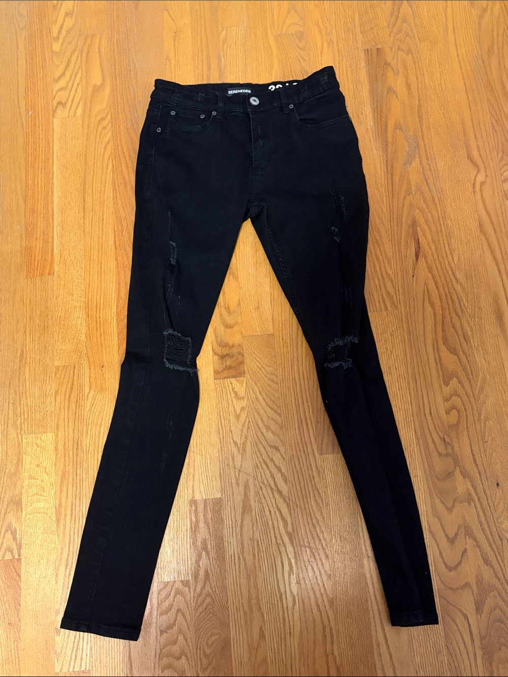 Black Skinny Distressed Men’s Jeans